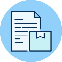 Document and box icon